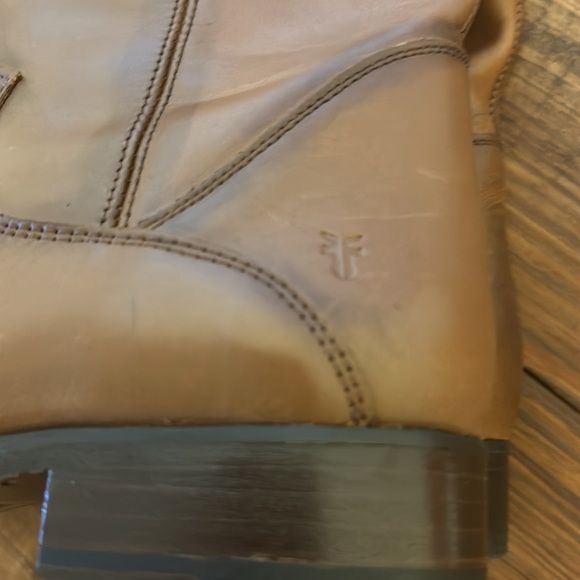 Frye Women's Marissa Medallion Boot Cognac Brown-Leather-Equestrian Zip - Picture 5 of 10